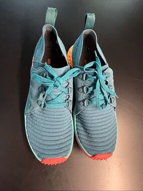 Merrell Range AC+ Athletic Training Sneakers Orange/Teal - Like New - Size 7